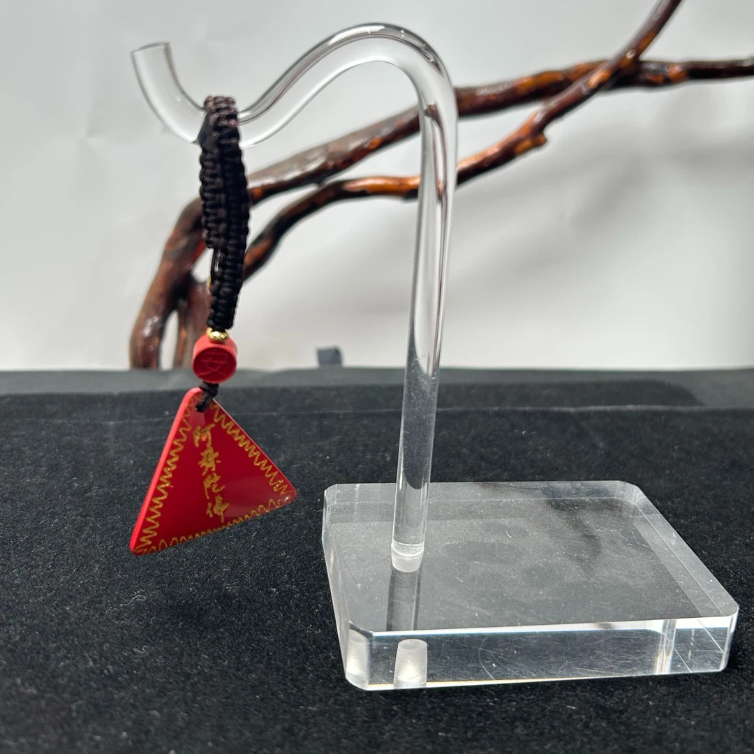 含辰砂工艺品【略懂珠宝】画太岁 高含量朱砂包挂钥匙挂 KT24122701