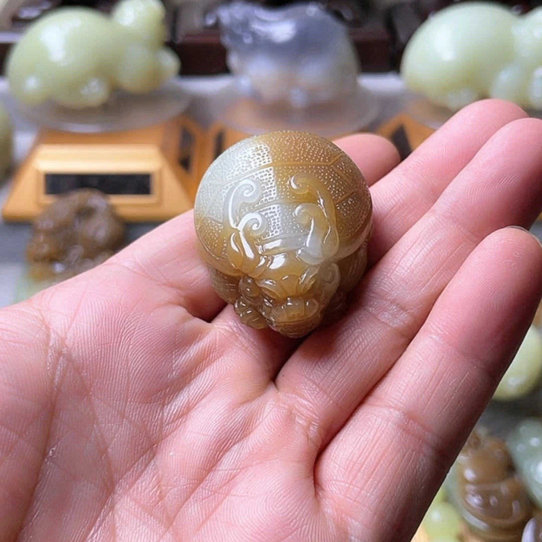 【闪购商品】和田玉（糖玉）未镶嵌挂件蘑***酱