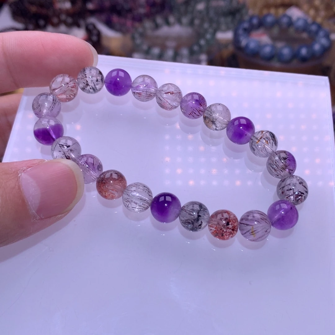 水晶手链未镶嵌8.8mm超七