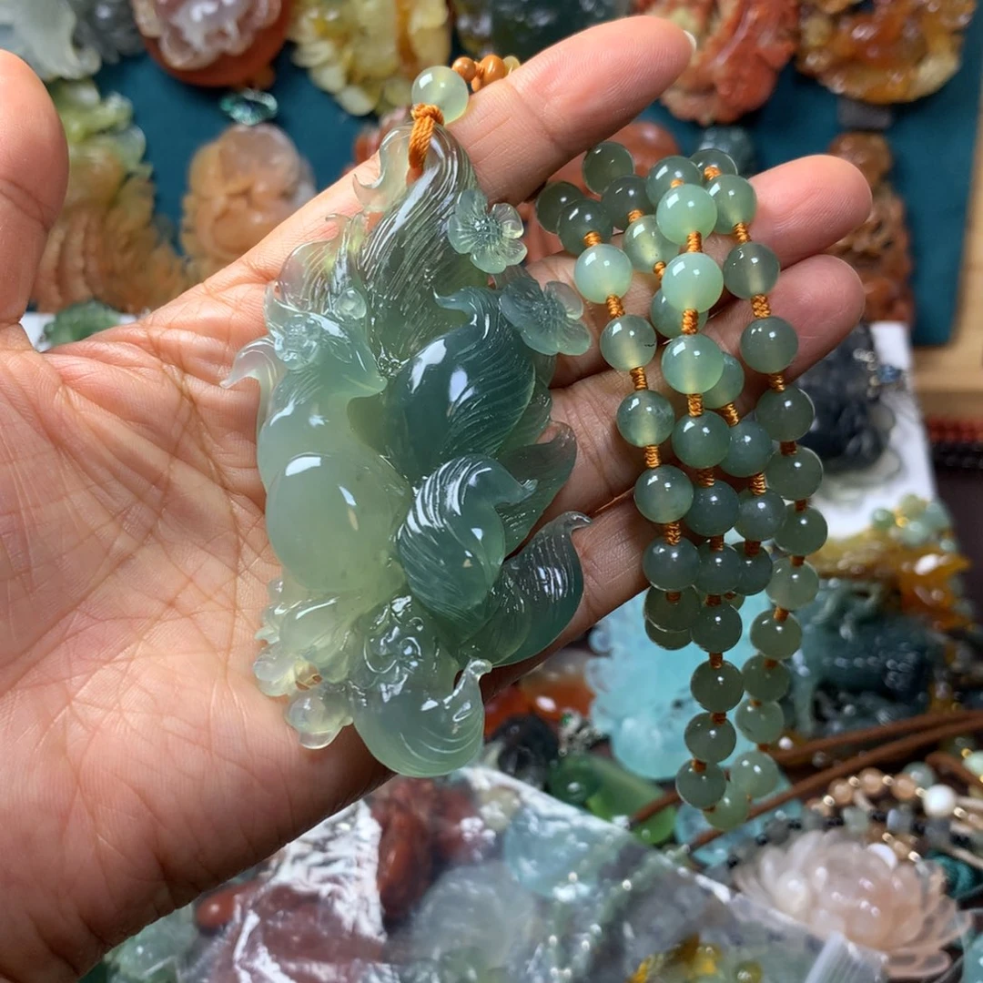 s***h蛇纹石玉未镶嵌挂坠