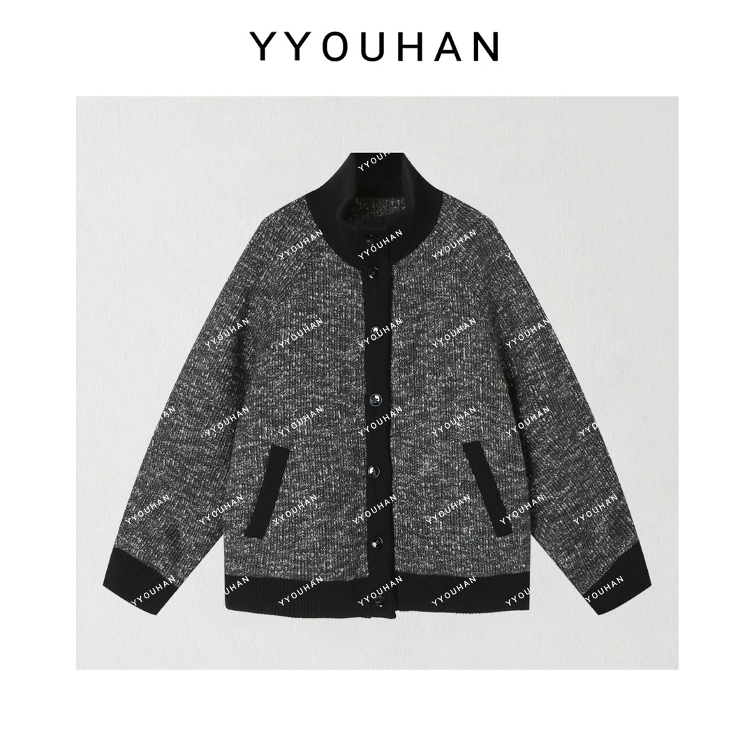 YYOUHAN 2025秋冬【屋上月白】时尚显瘦女外套羊毛外套 2509C6219