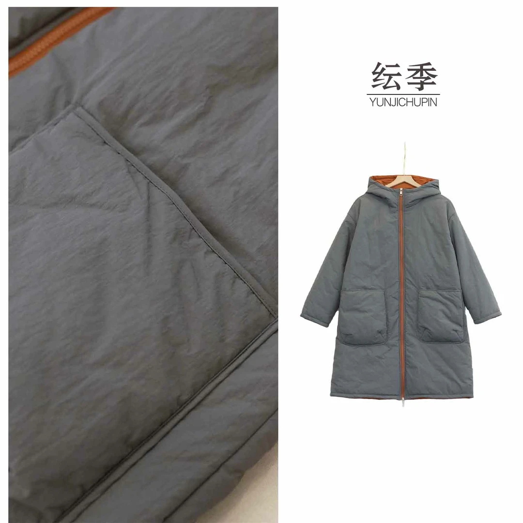 【咖咪羽】衣长95秋冬夹棉加厚保暖中长款外套棉服D251566