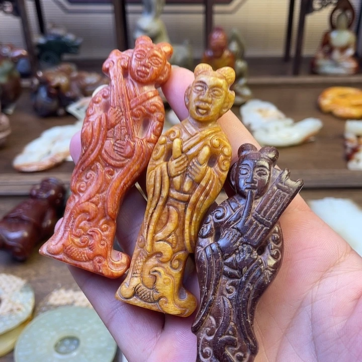 未镶嵌和田玉(糖玉)挂件