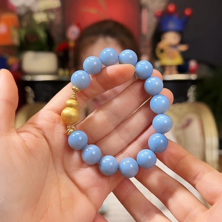 檀香木无事牌精致手串