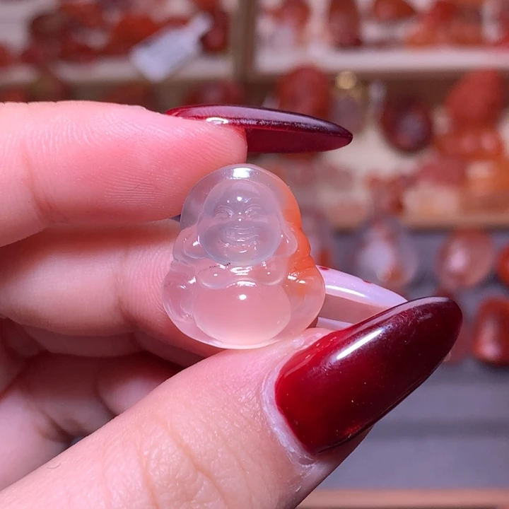 南红玛瑙合金颈饰佛公11