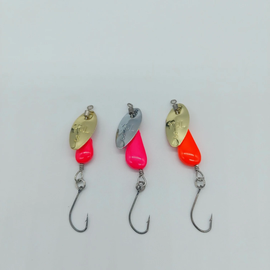 旋转亮片路亚假饵适用于鲈鱼鳟鱼军鱼马口翘嘴等溪流钓饵