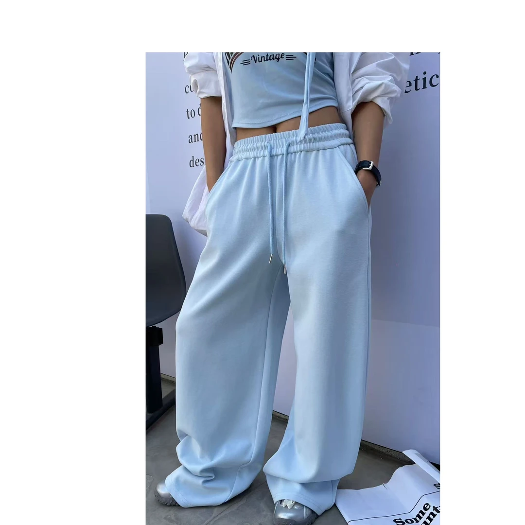 《雨桐精选4.16》阔腿抽绳休闲裤-1270