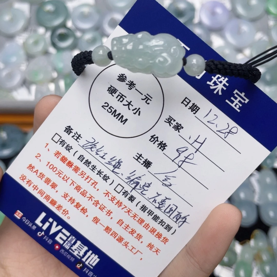 翡翠未镶嵌颈饰貔貅