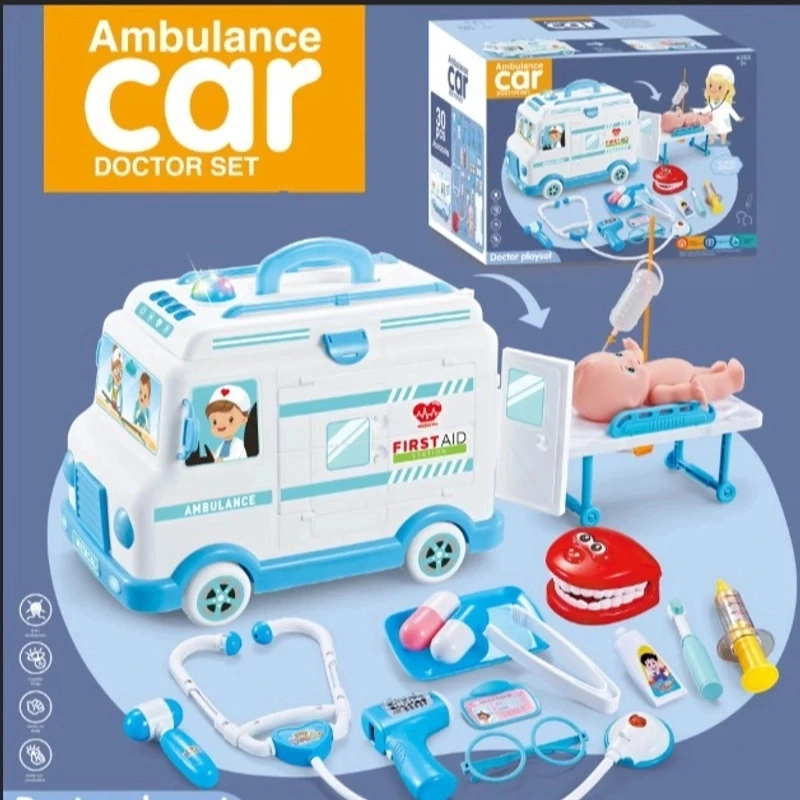 【会跑的救护车】医生过家家过家家玩具男女宝通玩生日礼物电动早教