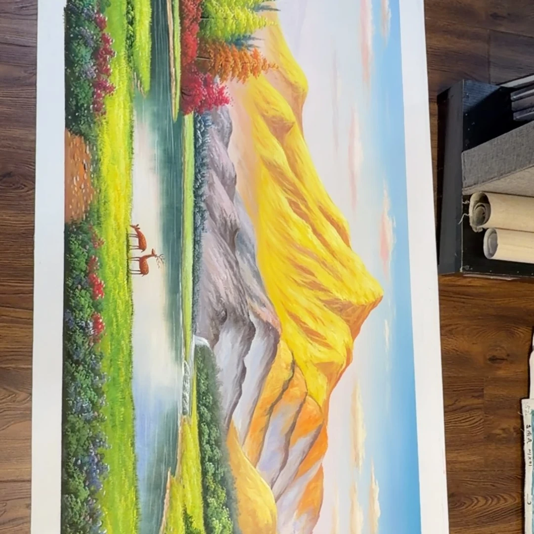 油画你在干吗了我想