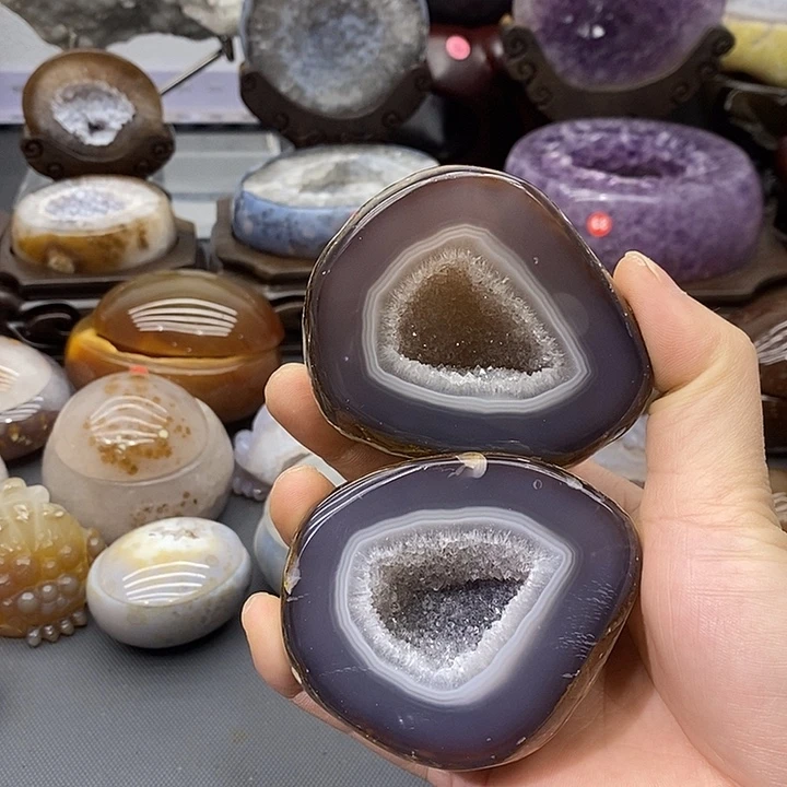 摆件未镶嵌紫晶聚宝盆
