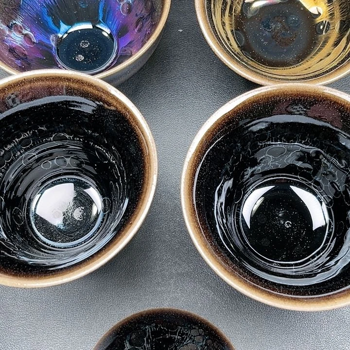 茶盏贾*浩建盏主人杯一套组合