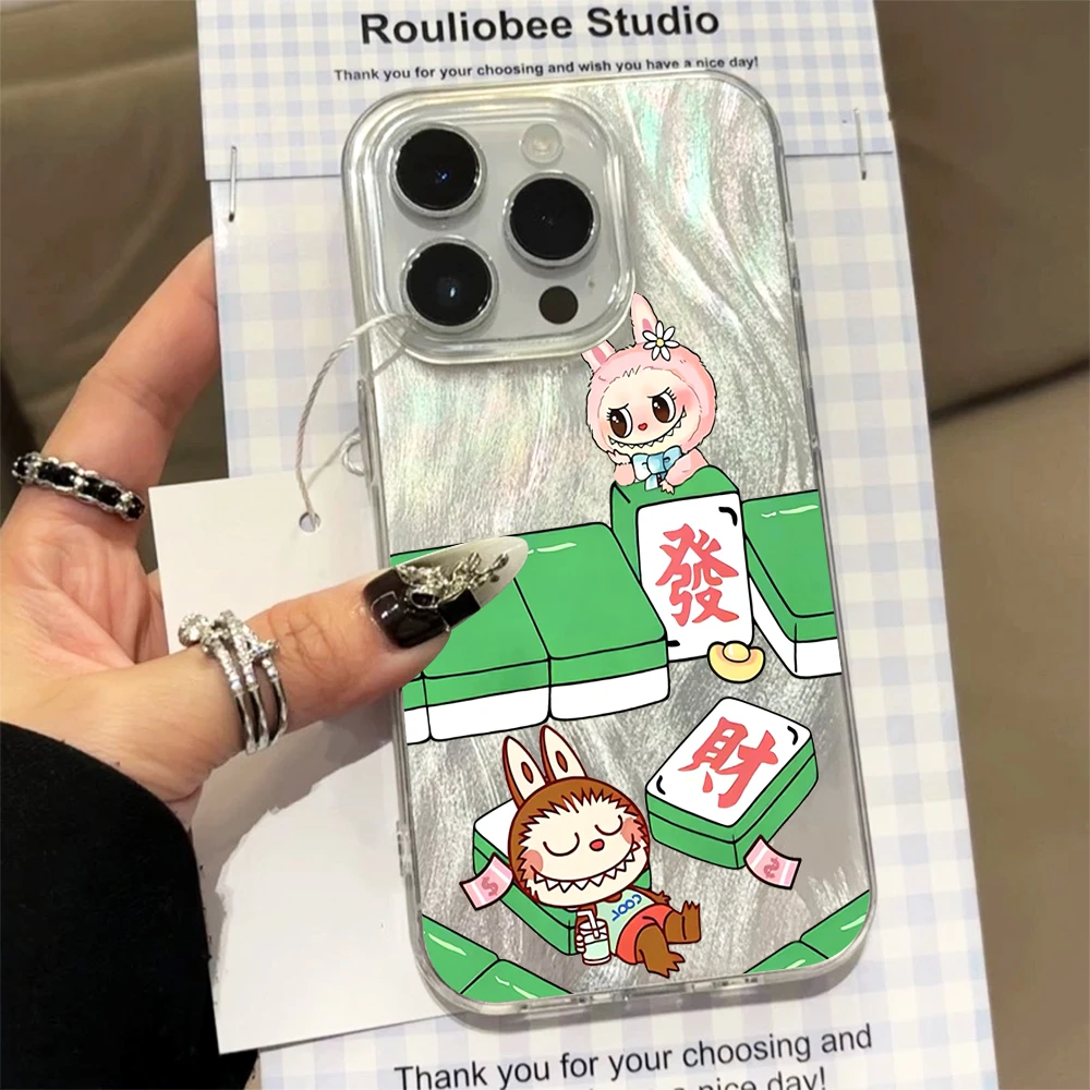 发财拉布布适用苹果iphone小米15/14/13防摔vivo华为oppo手机壳女