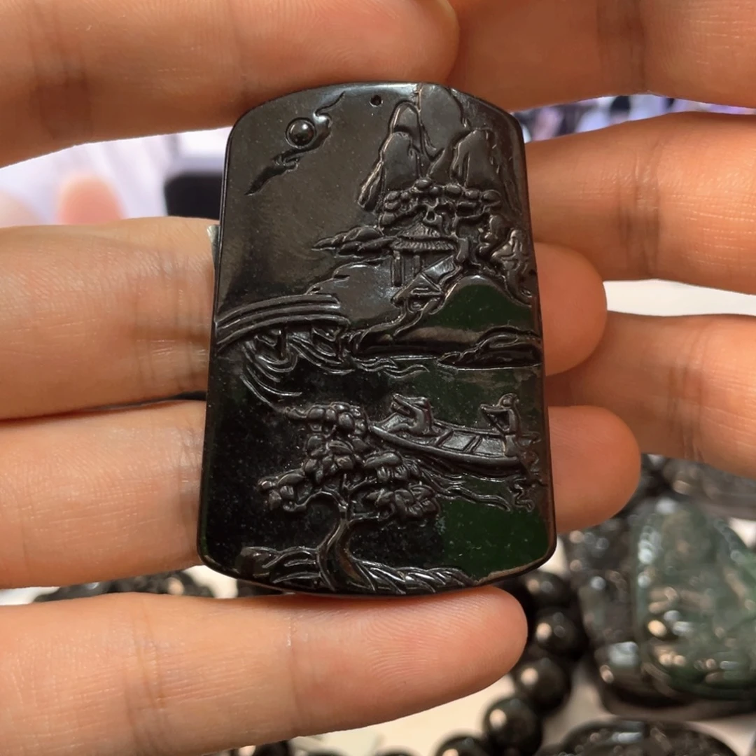 翡翠未镶嵌吊坠(不含链)22