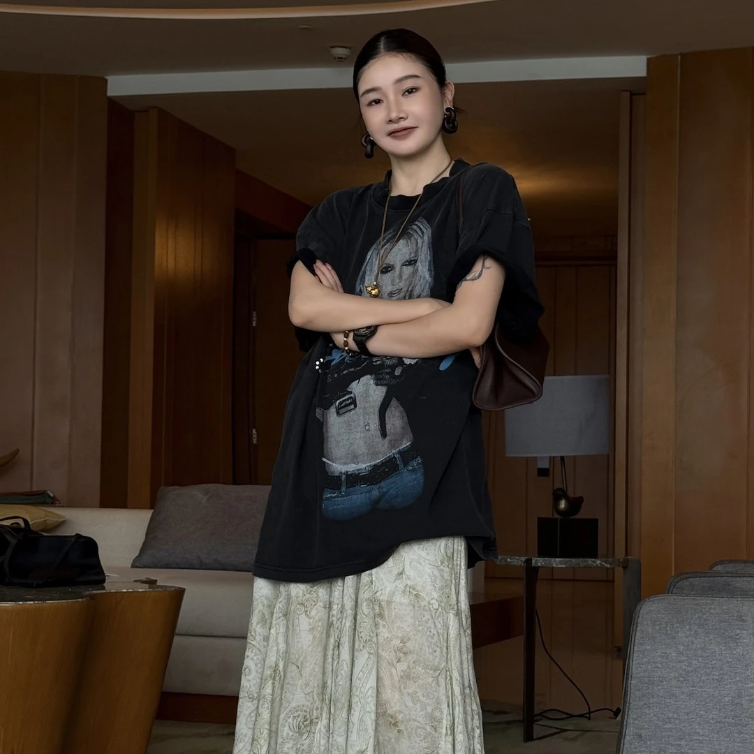 【CHU/2025SSNEW】《潮像》印花字母T恤LX2565