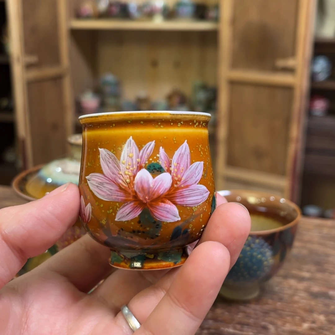 景德镇柴烧手工手绘陶瓷