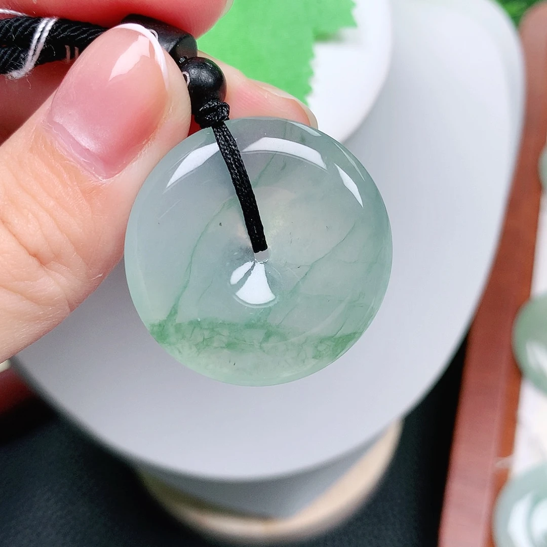 翡翠未镶嵌颈饰平安31-5.6