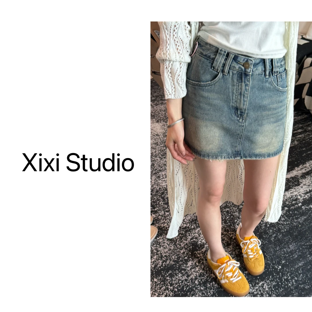 【西西】夏季必备洋气减龄牛仔半裙