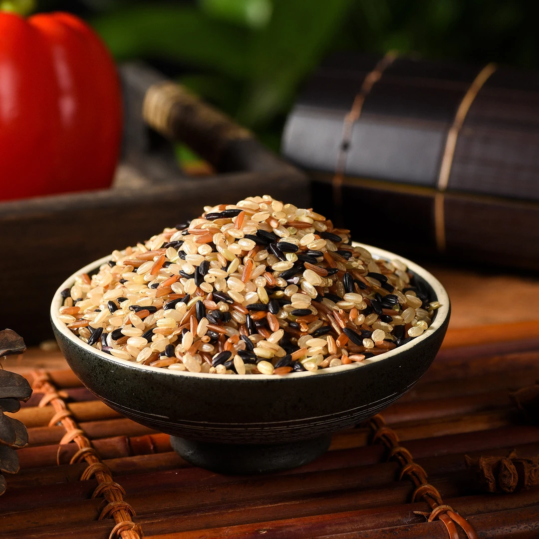 三色糙米真空包装斤五谷杂粮黑米红米糙米粗粮饱腹【包邮】否袋装