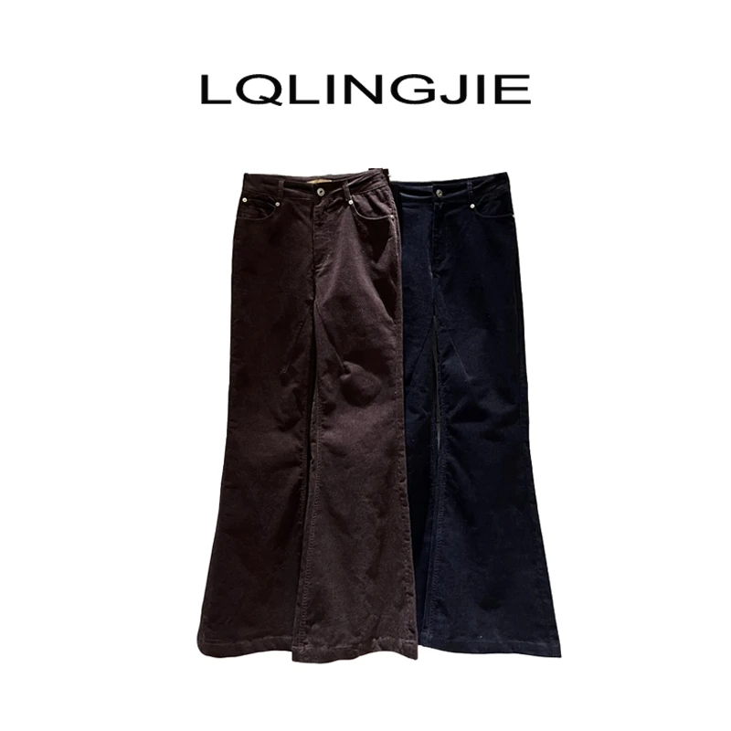 【清 不退差价】 秋冬时尚微喇阔腿休闲裤94002