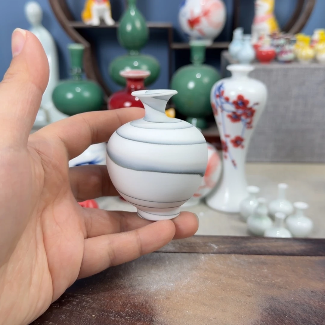 陶瓷手工小花器摆件