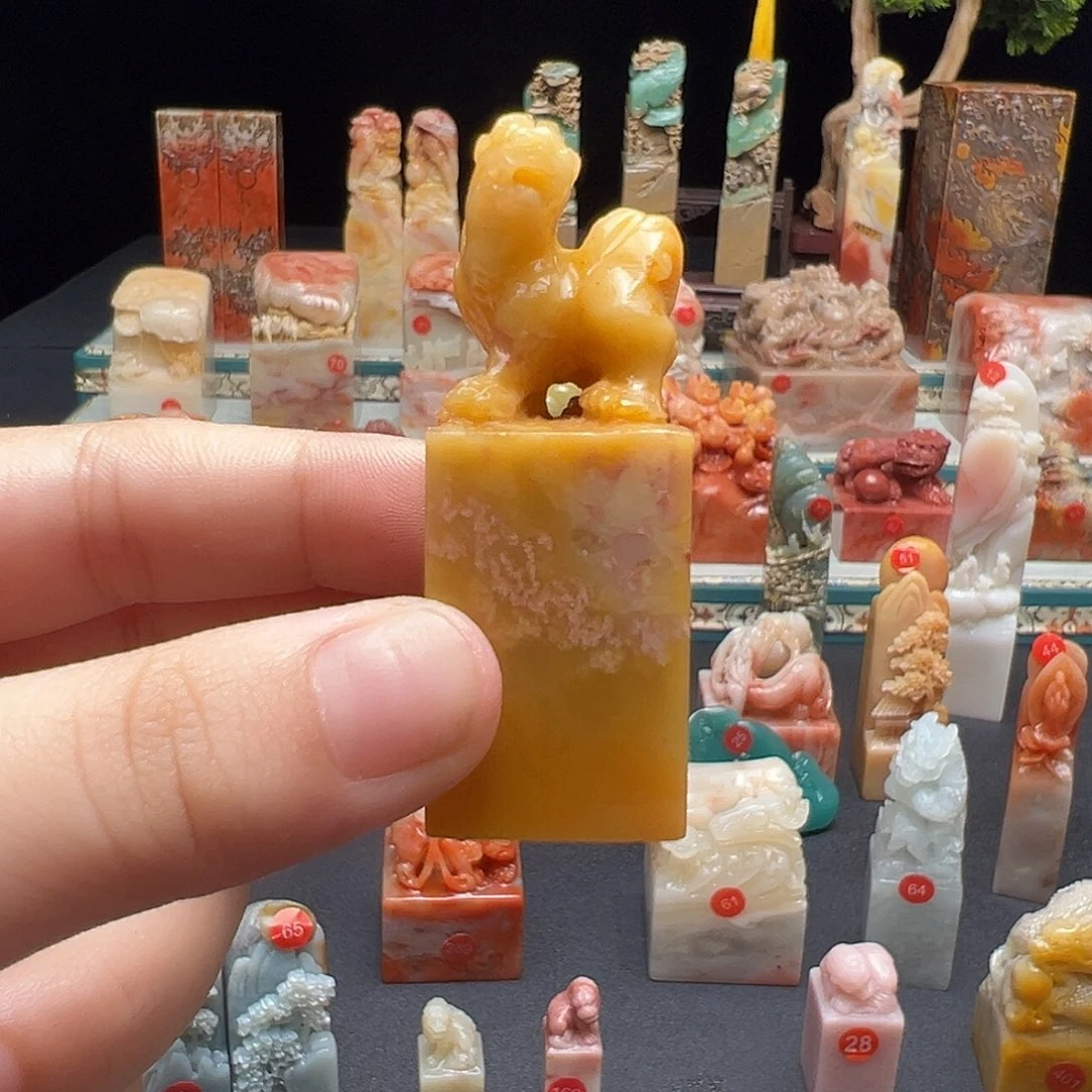 寿山石印石漠*手工制作
