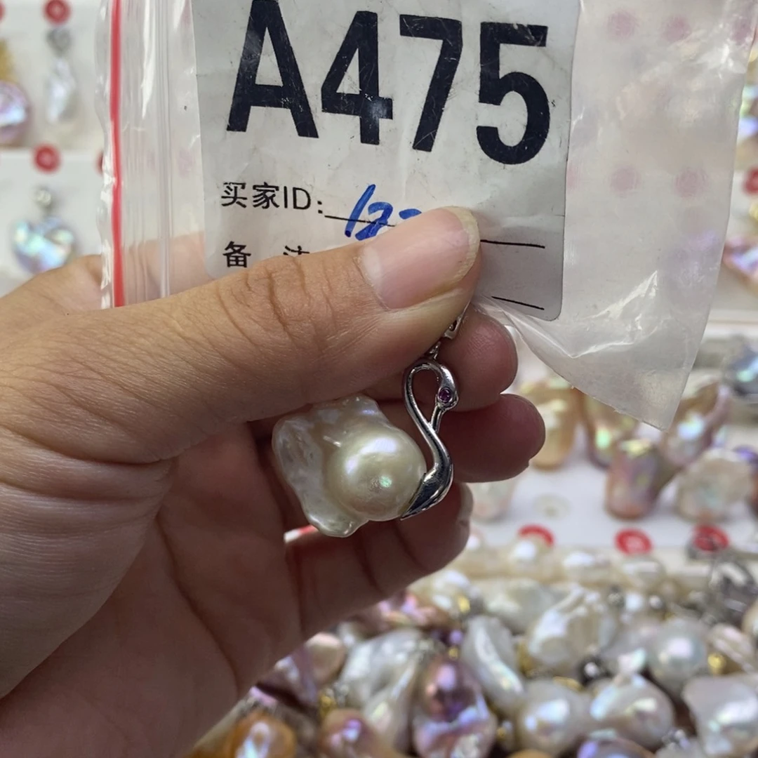 淡水珍珠银S925镶嵌颈饰