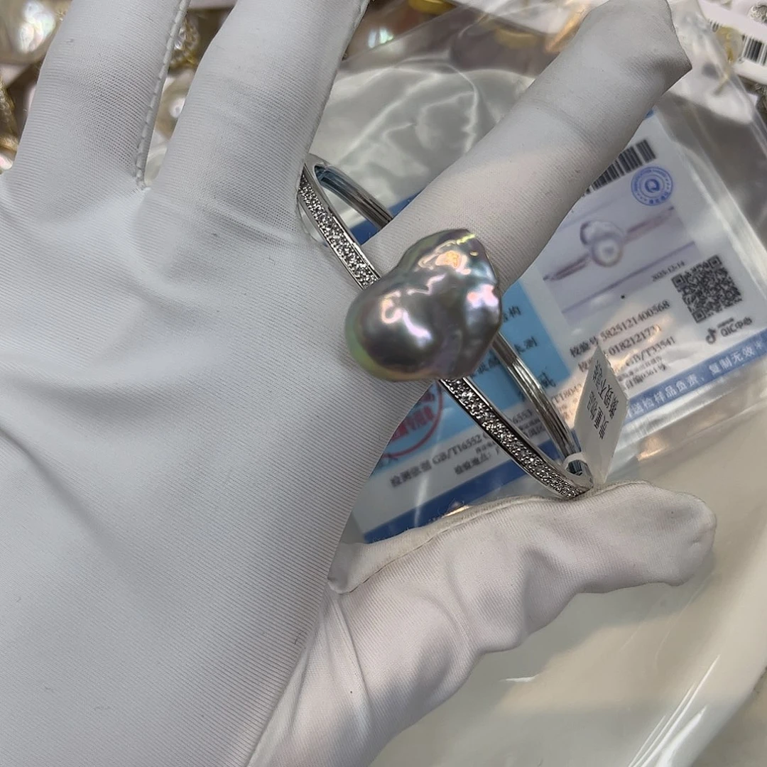 耳饰淡水珍珠合金