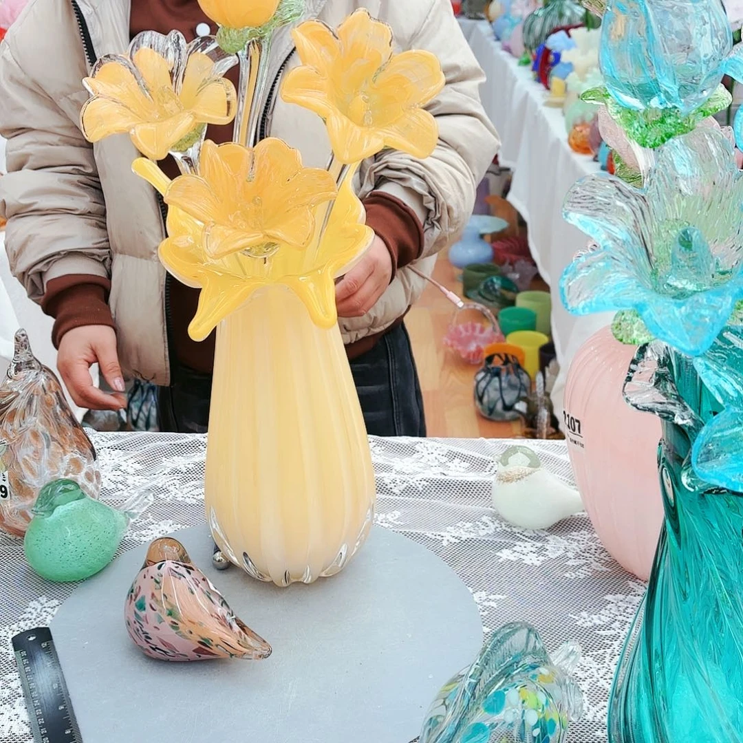 福利不退不换琉璃花瓶艺术品