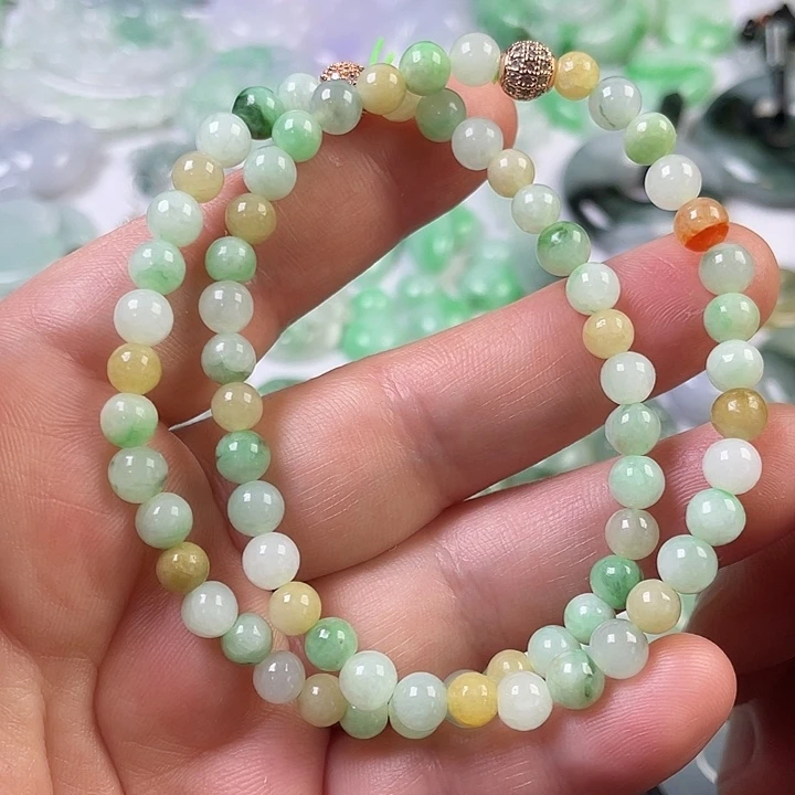 翡翠未镶嵌颈饰珠串