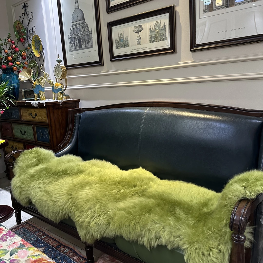 澳洲羊毛地毯羊毛沙发垫羊毛垫子飘窗垫定制长毛整张羊皮地垫