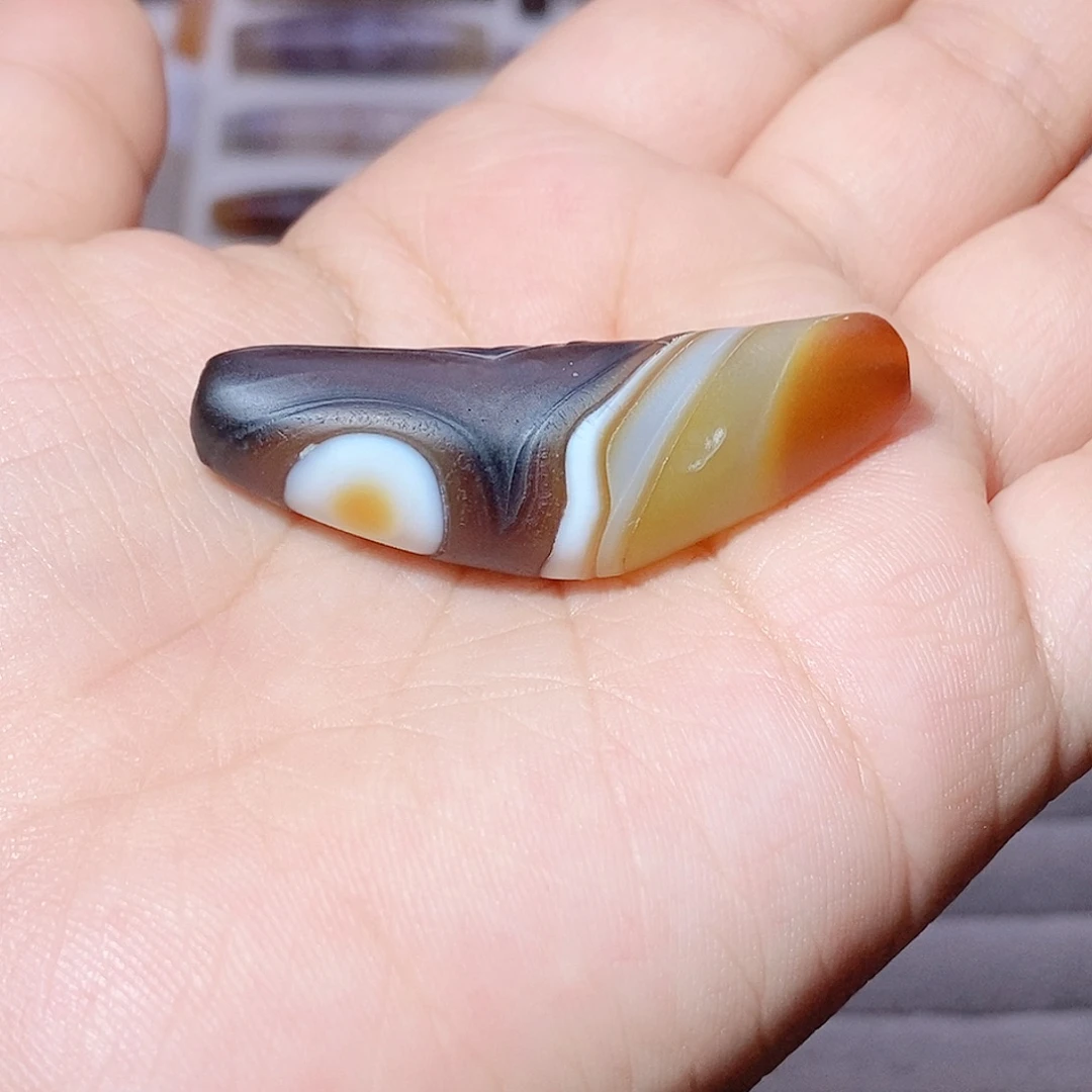 妖***喵玛瑙/玉髓未镶嵌颈饰