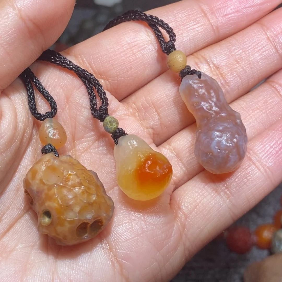 未镶嵌玛瑙/玉髓珠宝半成品