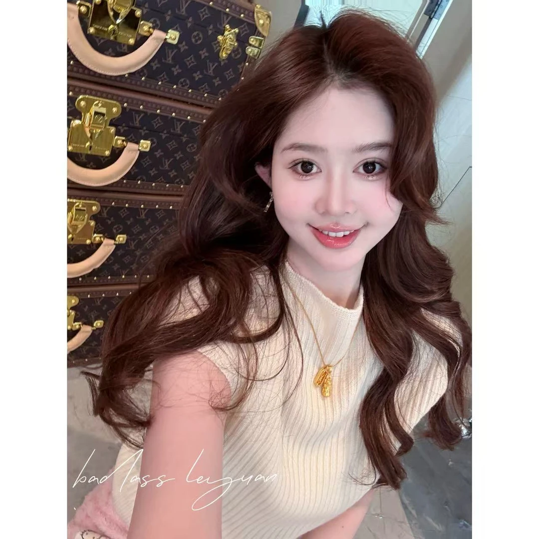 铜合金项链 【古法项链】LEYUAN·转运项链女款秋冬毛衣链配饰高级感