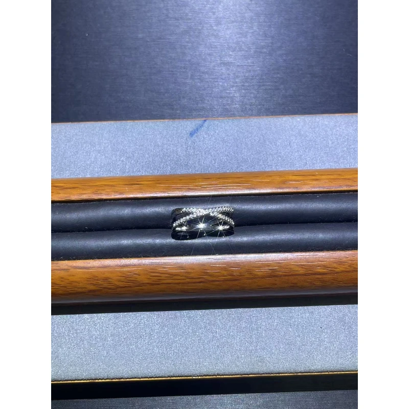 a9088白色交叉戒指多样性发货