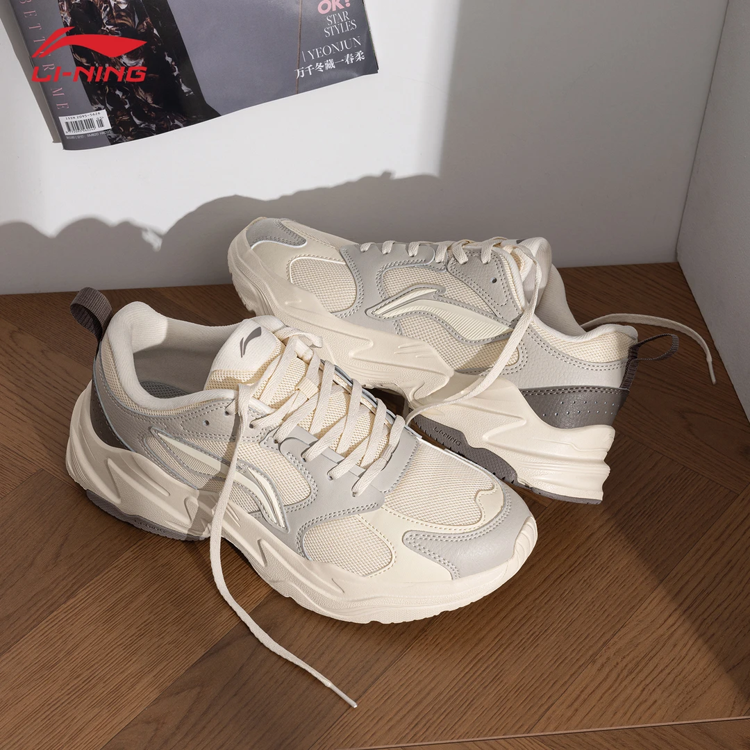 李宁脉冲老爹鞋夏款透气男鞋网面透气厚底潮鞋增高百搭轻便休闲鞋