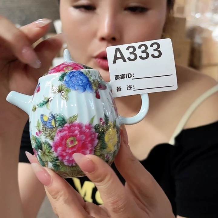 摆件景德镇高温陶瓷A333壶