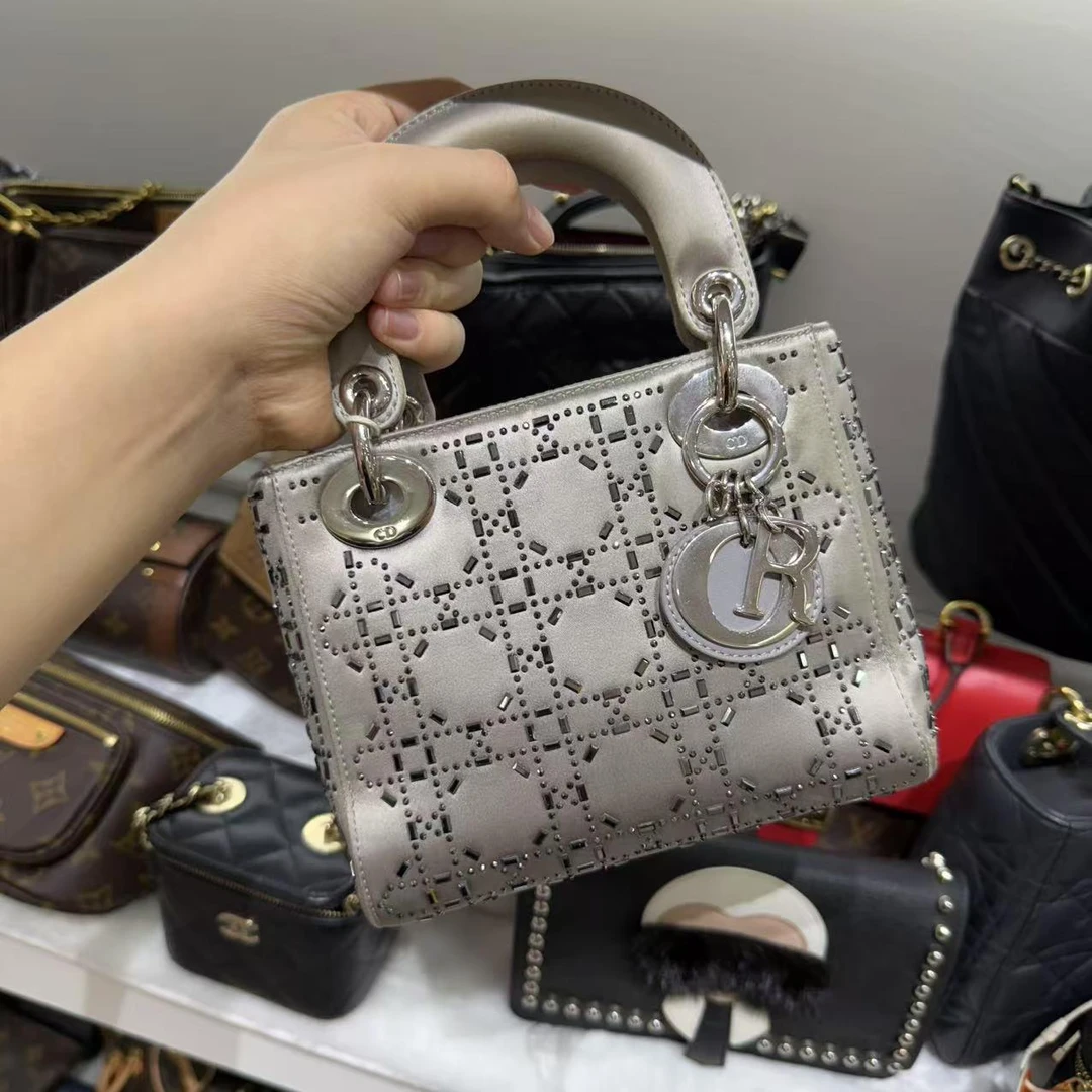 95新 DIOR/迪奥 迪奥 白金戴妃/二手奢侈品包包