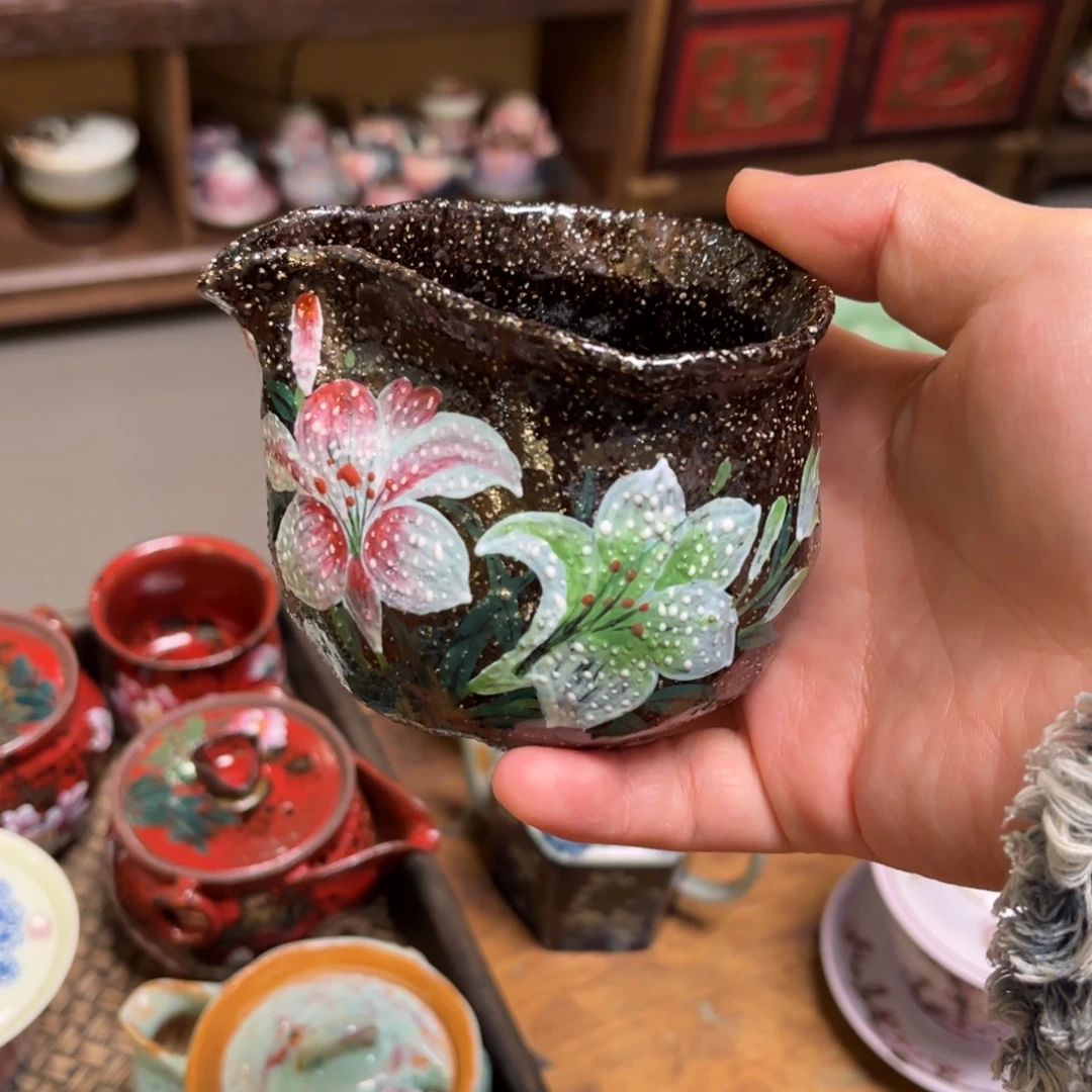 柴烧手工手绘陶瓷