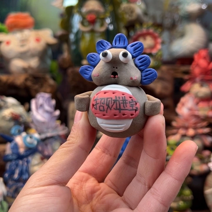 陶摆件小镇青花每日有新品