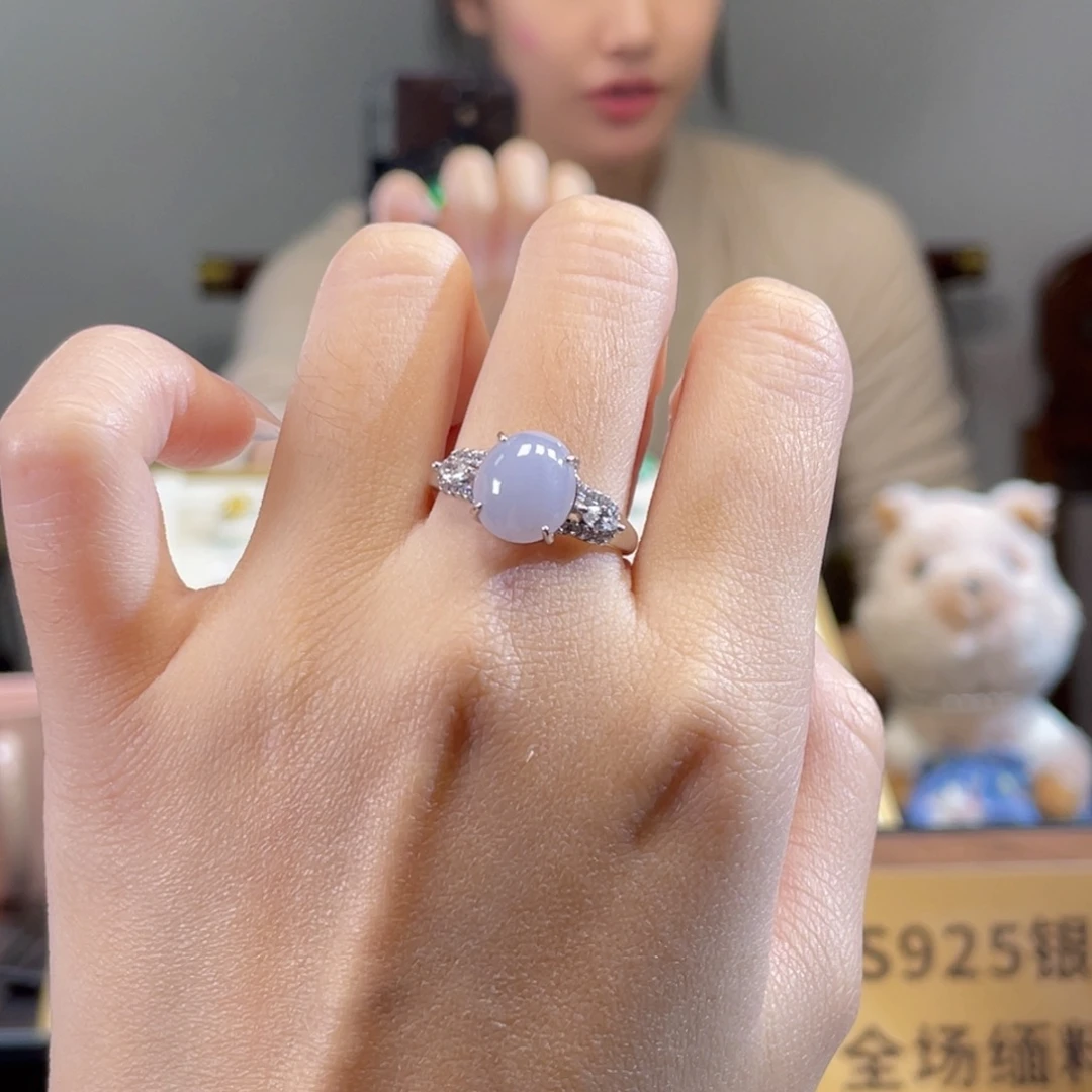 翡翠银S925镶嵌颈饰