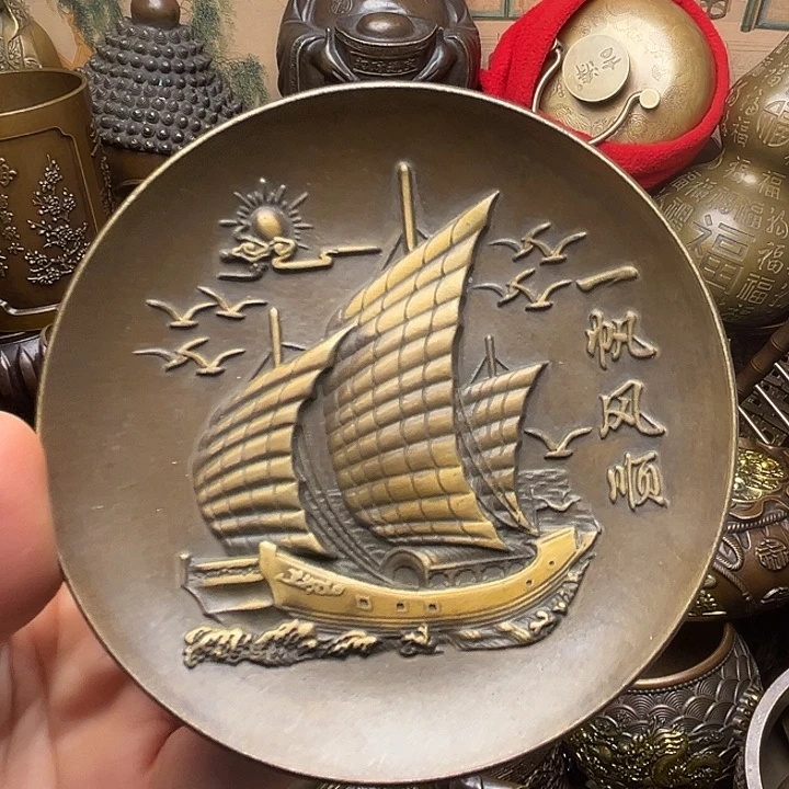 铜器摆件老王直播间