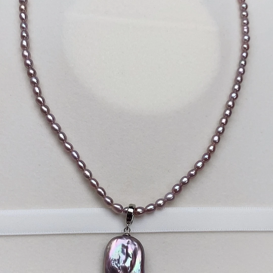 银S925镶嵌淡水珍珠耳饰