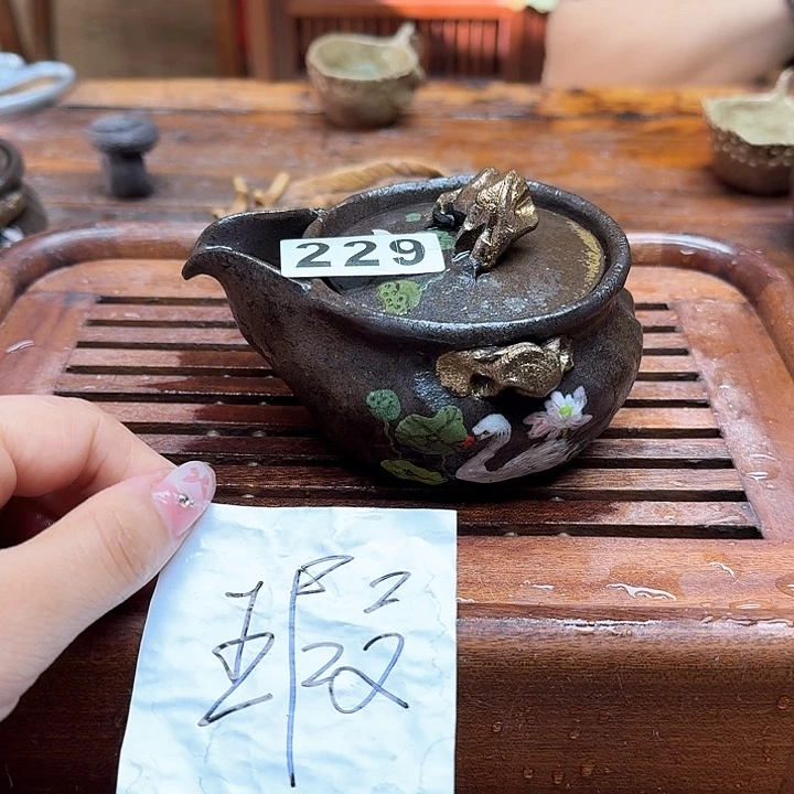 纯手工制作粗陶茶具