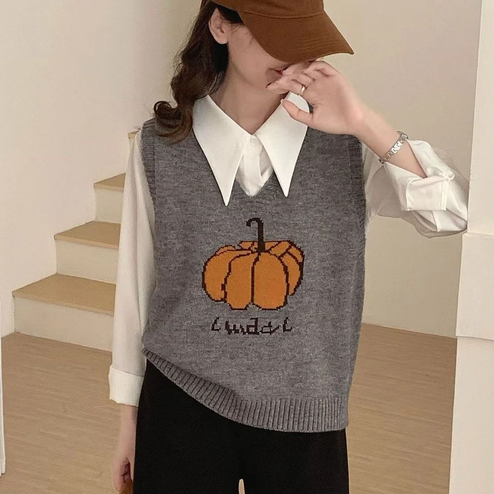 小南瓜外穿软糯慵懒风毛衣马甲女2025秋冬新款洋气叠穿针织背心