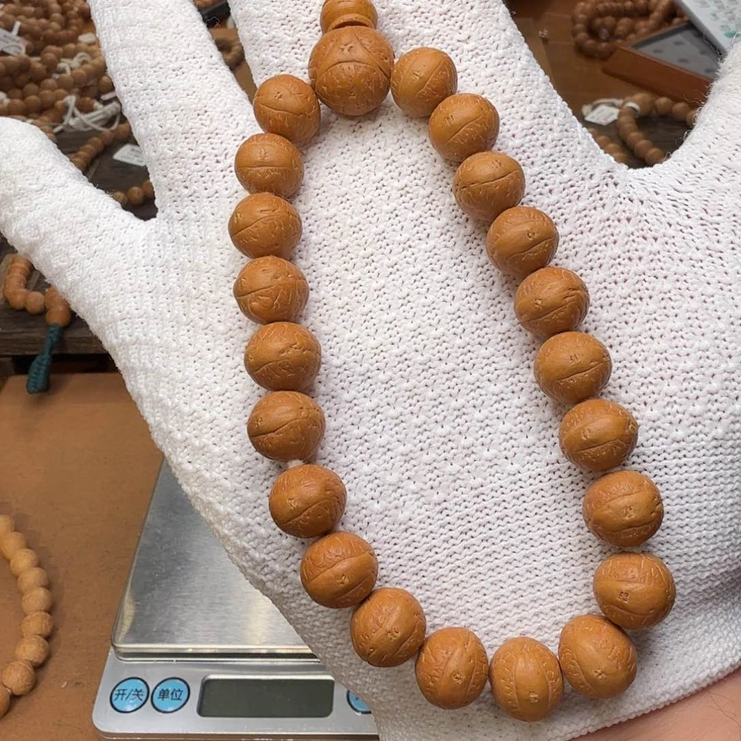 凤眼菩提手串12.2-12.5mm树王铁心籽