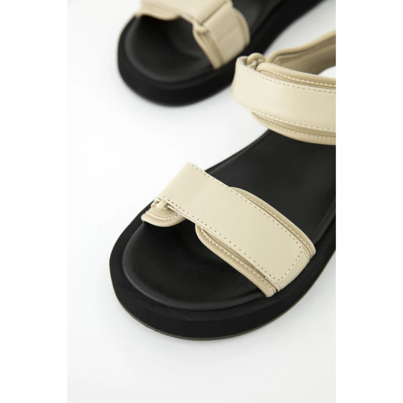 BAYBERYL老贝魔术贴百搭夏一字休闲厚底时装凉鞋DD5D2324-4/24