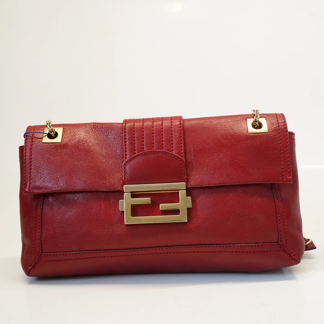 95新 FENDI/芬迪 红色全皮法棍/E00125