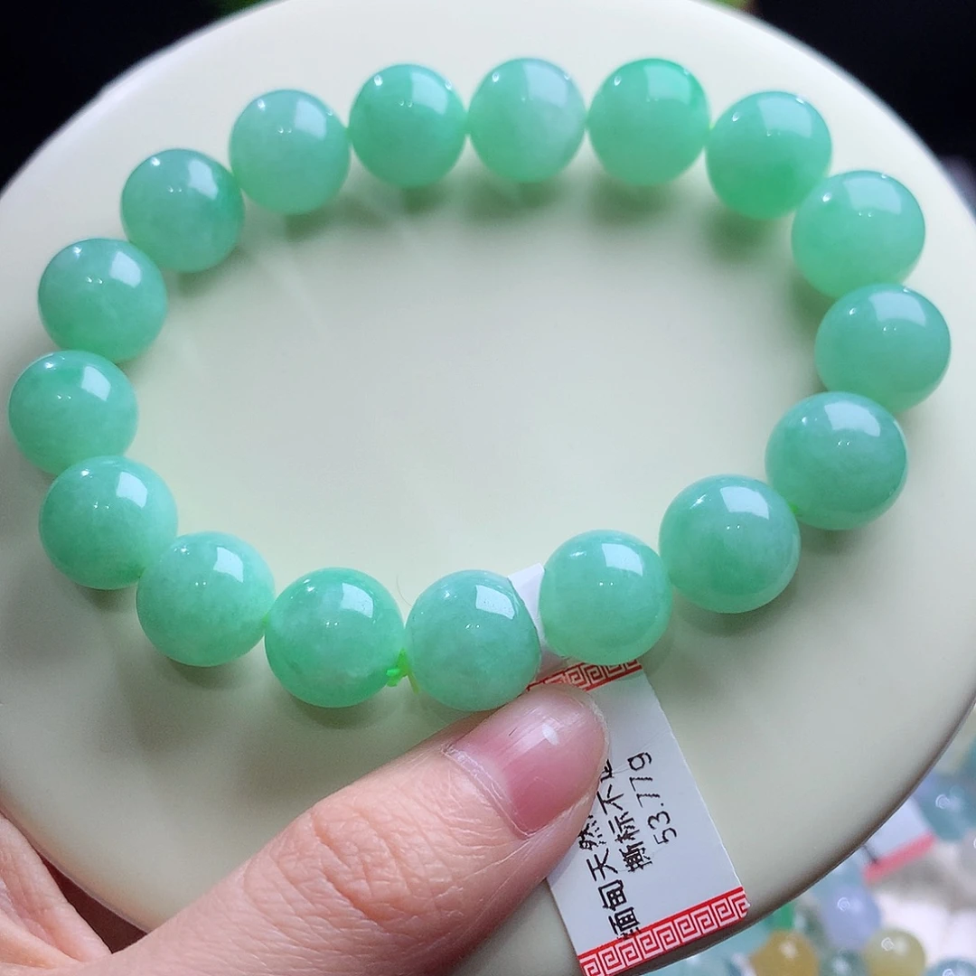 翡翠未镶嵌手串卡12