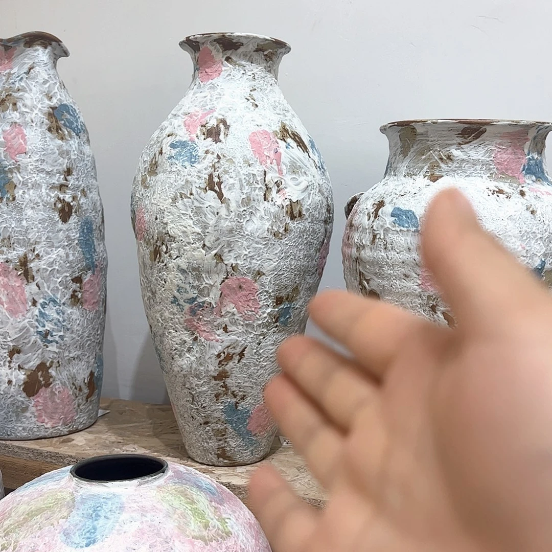 紫砂花瓶景德镇陶瓷高度